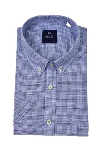 Erkek Klasik Piti Kare Kısa Kol Gömlek 9488 BGL-ST04570