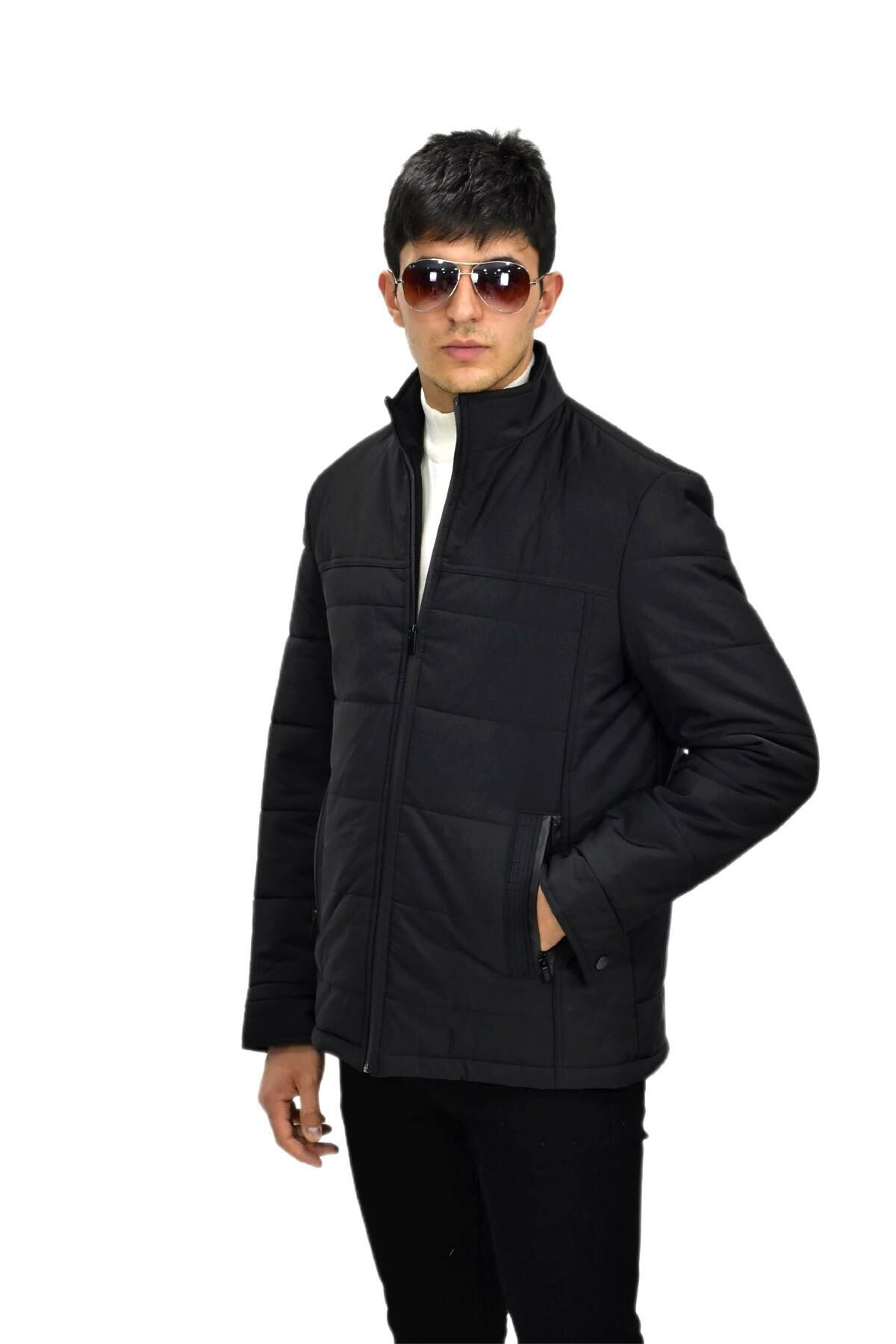 Erkek Büyük Beden Spor Hakim Yaka Mont  M3098 BGL-ST03241