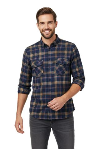 Erkek Kışlık Slim Fitt Uzun Kol Çift Cep Kapak Gömlek 2418 BGL-ST04799