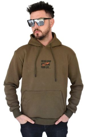 Erkek Oversize Kapüşonlu Sweatshirt 6742 BGL-ST02313