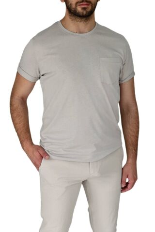 Erkek Sıfır Yaka Cepli Tişört 10400 BGL-ST03794