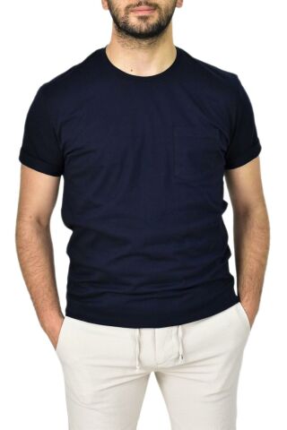 Erkek Sıfır Yaka Cepli Tişört 10400 BGL-ST03794