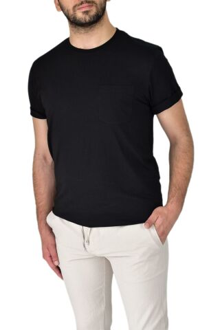 Erkek Sıfır Yaka Cepli Tişört 10400 BGL-ST03794