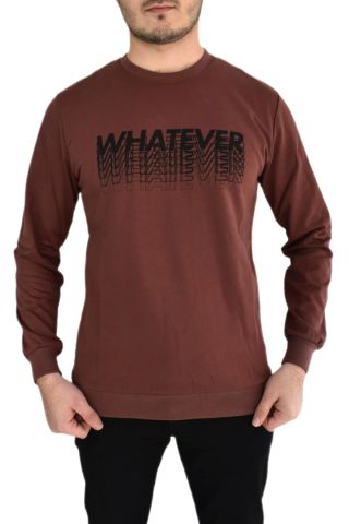 Erkek Sıfır Yaka Sweat Whatever BGL-ST01723