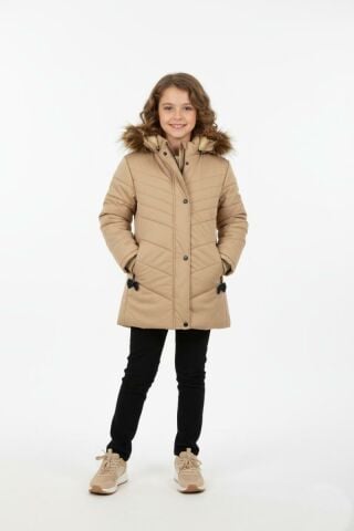 Kız Çocuk Kapüşonlu Mont BGL-ST04886