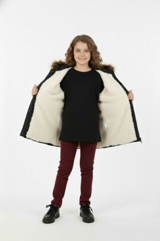 Kız Çocuk Kapüşonlu Mont BGL-ST04886