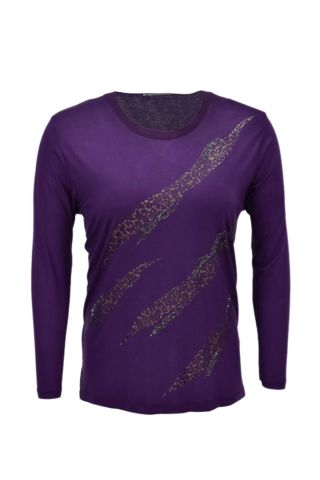 Kadın Uzun Kol Taşlı Bluz BGL-ST03788
