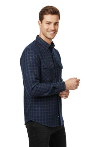 Erkek Kışlık Silim Fit Uzun Kol Çift Cep Kapak Gömlek 2416 BGL-ST04800