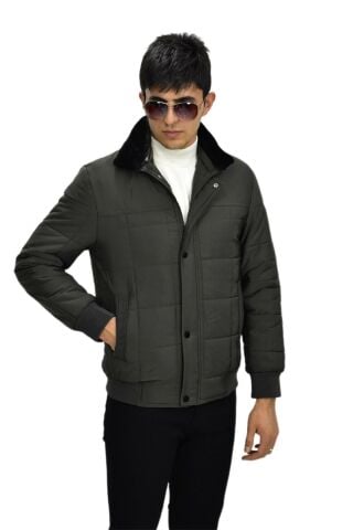 Erkek Spor Peluş Yaka Mont  M3096 BGL-ST03242