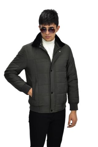 Erkek Spor Peluş Yaka Mont  M3096 BGL-ST03242