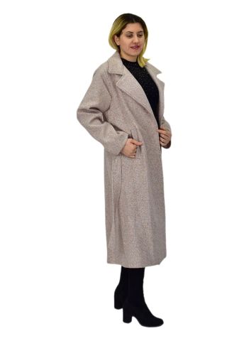 Kadın Pıtırcık Uzun Kaşe Kaban BGL-ST04120