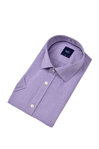 Erkek Klasik Armürlü Kısa Kol Gömlek 9398 BGL-ST04572