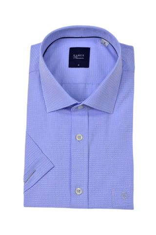 Erkek Klasik Armürlü Kısa Kol Gömlek 9398 BGL-ST04572