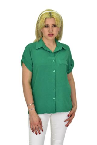 Kadın Ayrobin Kısa Kol Gömlek BGL-ST03696