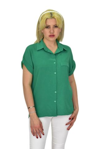 Kadın Ayrobin Kısa Kol Gömlek BGL-ST03696