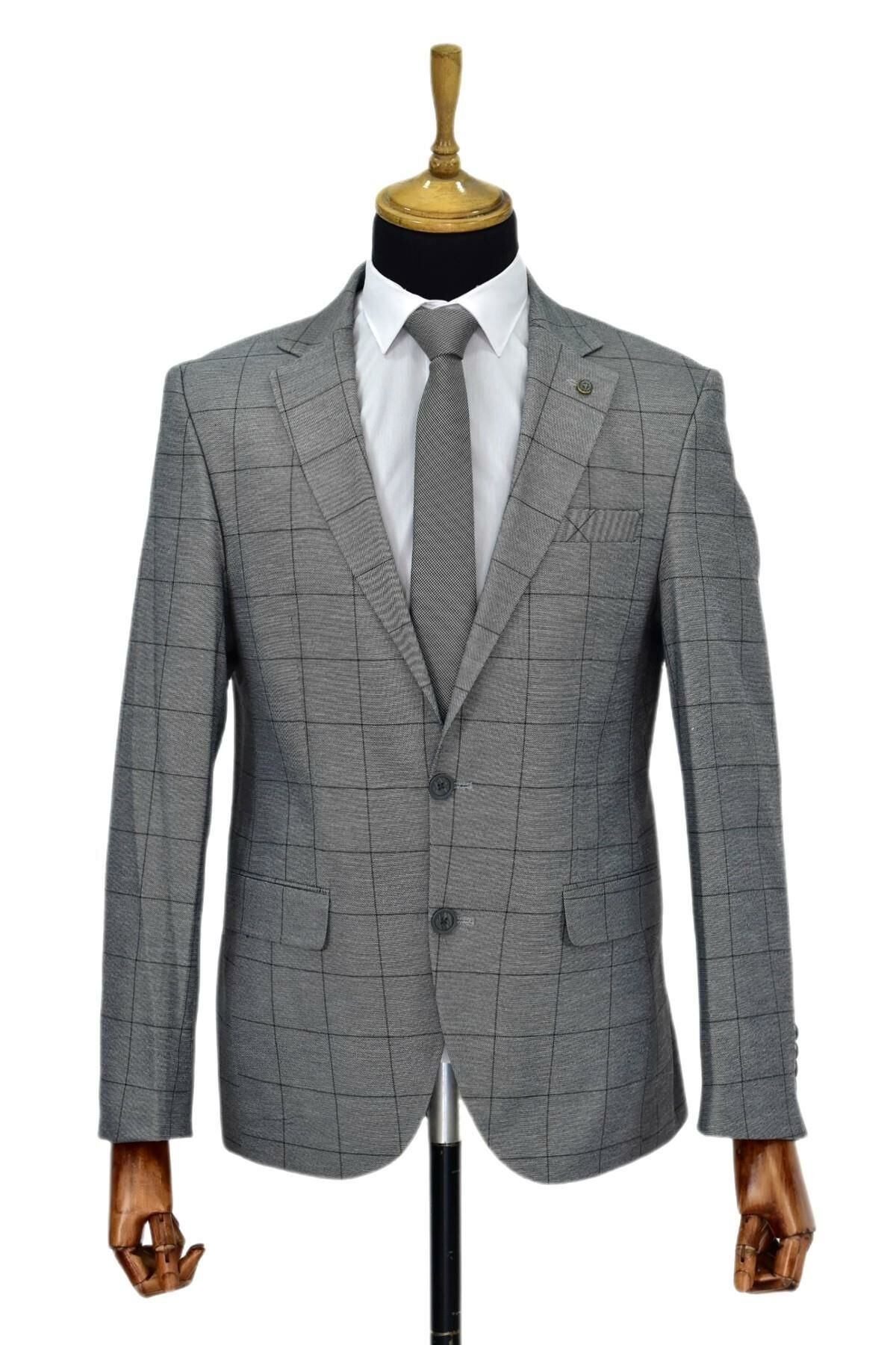 Erkek Tek Spor Kumaş Tek Ceket 6 Drop BGL-ST03970