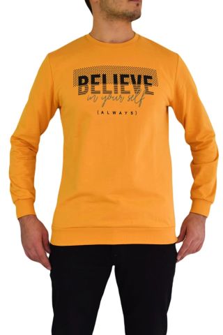 Erkek Sıfır Yaka Sweat Belıeve BGL-ST01724