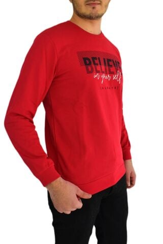 Erkek Sıfır Yaka Sweat Belıeve BGL-ST01724