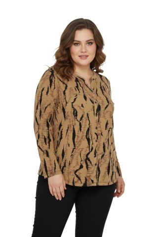 Kadın Düğmeli Modelli Bluz BGL-ST05125