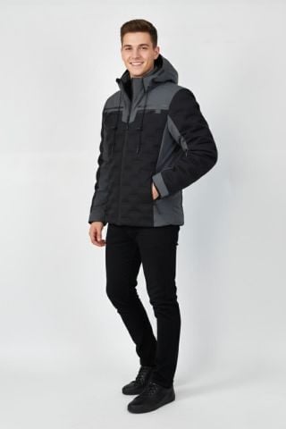 Erkek Kapüşonlu Spor Mont Regular Fit 3331 BGL-ST04899