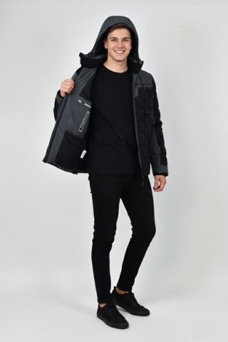 Erkek Kapüşonlu Spor Mont Regular Fit 3331 BGL-ST04899