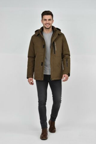 Erkek Kapüşonlu Spor Mont 2 Parça Regular Fit 3361 BGL-ST04901