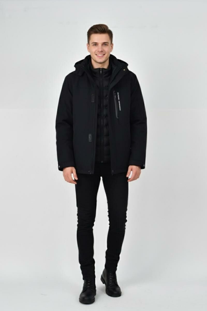 Erkek Kapüşonlu Spor Mont 2 Parça Regular Fit 3361 BGL-ST04901