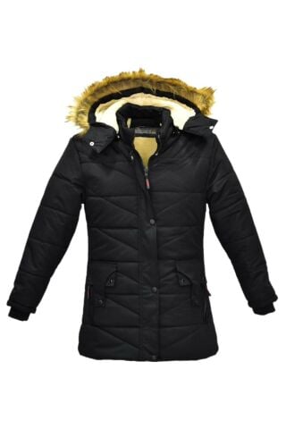 Kız Çocuk Kapüşonlu Mont BS-2015