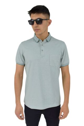 Erkek Polo Yaka Cepli Tişört R6270 BGL-ST02888