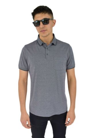 Erkek Polo Yaka Cepli Tişört R6270 BGL-ST02888