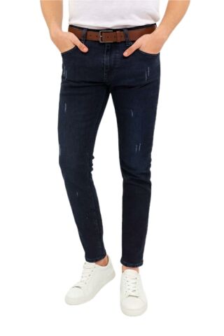 Erkek Silim Fit Jeans Tırnak Eskitme Model Pantolon 311 BGL-ST04975