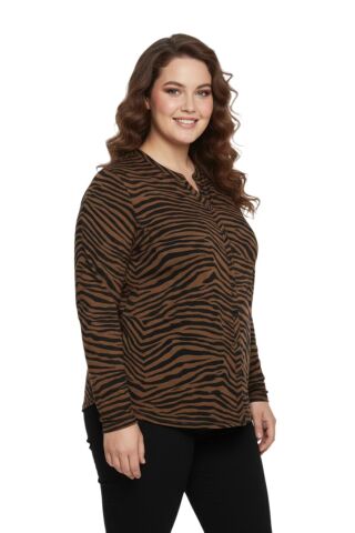 Kadın Düğmeli Modelli Bluz BGL-ST05131