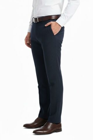 Erkek Regular Fit Çizgili  Kumaş Pantolon Likra Kumaş BGL-ST05036