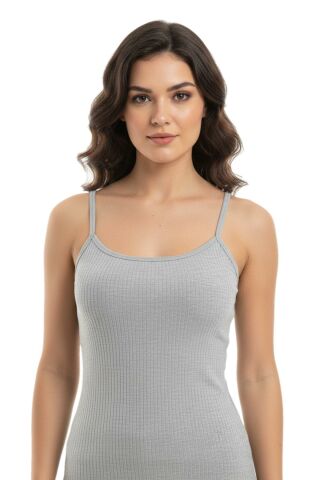 Kadın İp Askılı Renkli Kaşkorse Güpürlü Atlet BGL-ST05184