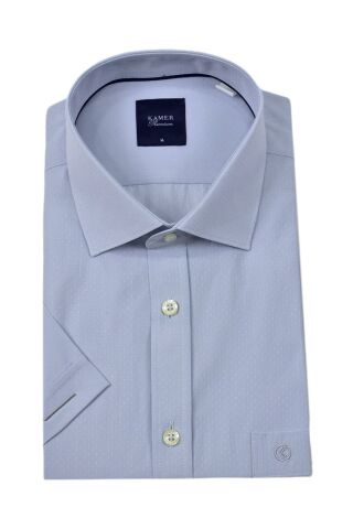 Erkek Klasik Armürlü Kısa Kol Gömlek 9402 BGL-ST04575