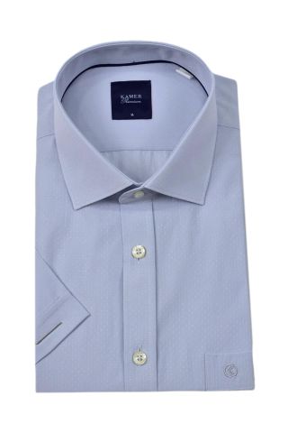 Erkek Klasik Armürlü Kısa Kol Gömlek 9402 BGL-ST04575