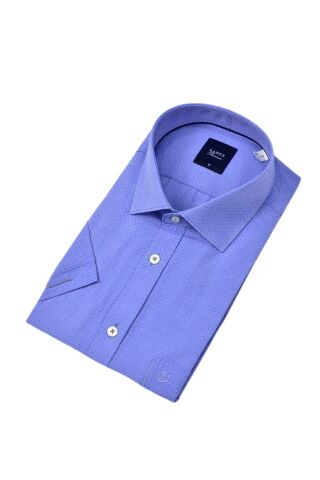 Erkek Klasik Armürlü Kısa Kol Gömlek 9402 BGL-ST04575