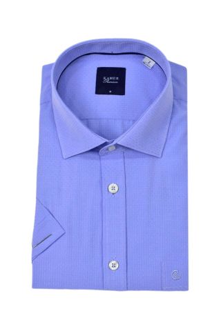 Erkek Klasik Armürlü Kısa Kol Gömlek 9402 BGL-ST04575