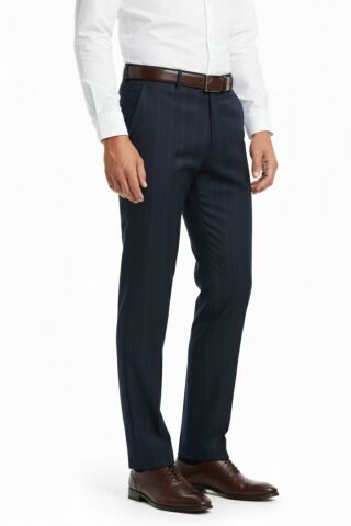 Erkek Regular Fit Çizgili  Kumaş Pantolon Likra Kumaş BGL-ST05037