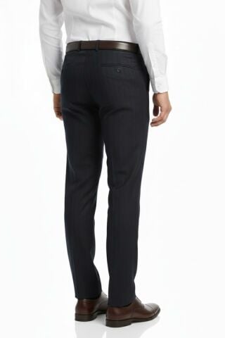 Erkek Regular Fit Çizgili  Kumaş Pantolon Likra Kumaş BGL-ST05037