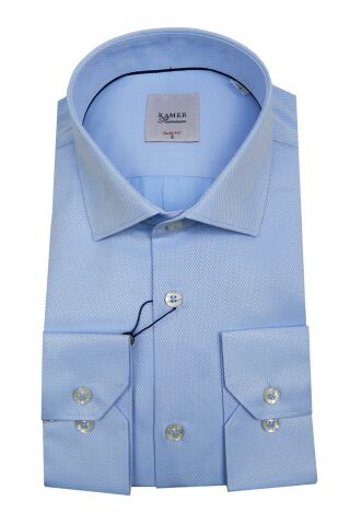 Erkek Slim Fit Desenli Gömlek 2046 002046