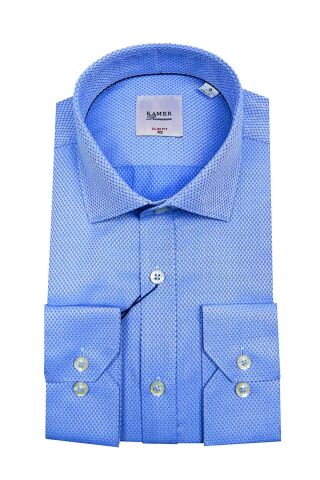 Erkek Slim Fit Desenli Gömlek 2046 002046