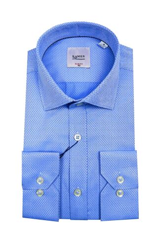 Erkek Slim Fit Desenli Gömlek 2046 002046