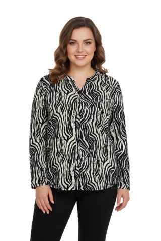 Kadın Düğmeli Modelli Bluz BGL-ST05118