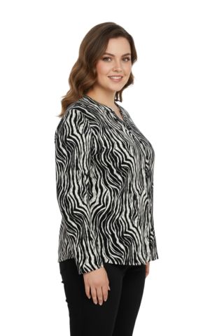 Kadın Düğmeli Modelli Bluz BGL-ST05118