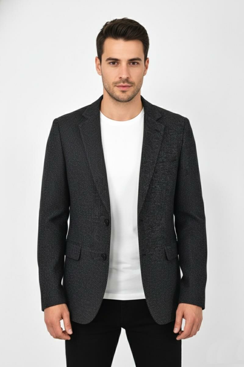 Erkek Kışlık Kumaş Tek Ceket 4 Drop BGL-ST04984
