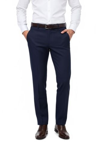 Erkek Regular Fit Armürlü Kumaş Pantolon Likra Kumaş BGL-ST05038