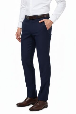 Erkek Regular Fit Armürlü Kumaş Pantolon Likra Kumaş BGL-ST05038