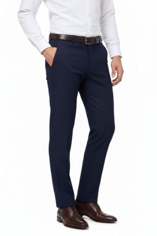 Erkek Regular Fit Armürlü Kumaş Pantolon Likra Kumaş BGL-ST05038