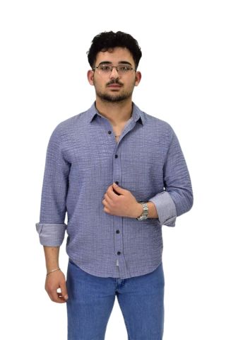 Erkek Spor Silim Fit Uzun Kol Gömlek G5011 BGL-ST04495